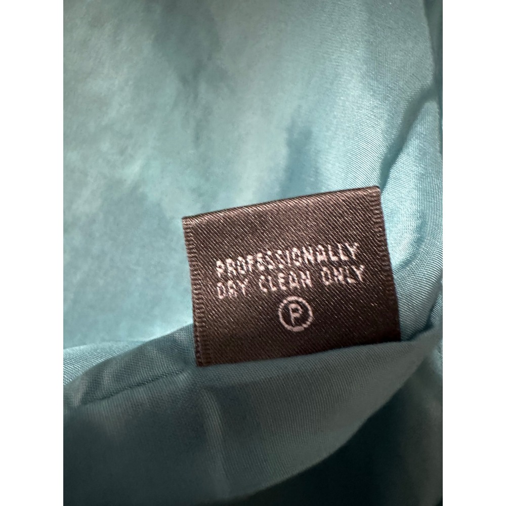 Lafayette 148 Womens Leather Trim Tweed Skirt 6 Professional Green Wool Blend - Picture 12 of 12
